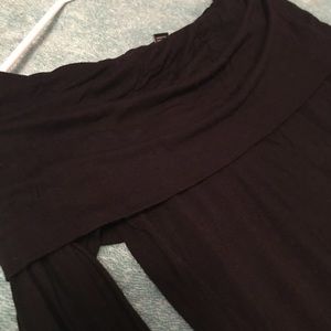 Off the Shoulder Black Shirt